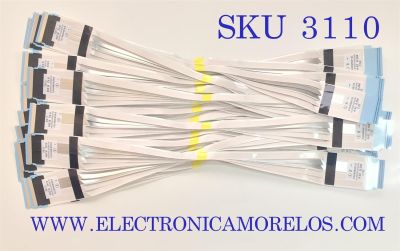 KIT DE FLEX PARA TV LG “NUEVO“ ( 20 PZ ) / NUMERO DE PARTE EAD64666103 / EAD64666103 / MODELOS 43UK6300PUE / 43UK6310PSE / 43UK6510PSF / 43UK6520PSA / 43UM7300PSA / 43UM7500PSB